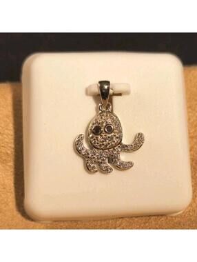 Sterling Silver Moissenite Octopus